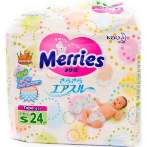 Pañales Merries Diapers S / 24 pcs