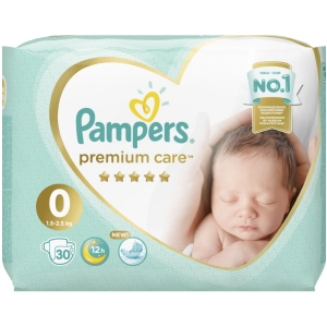 Pañales Pampers Premium Care 0/30 pcs