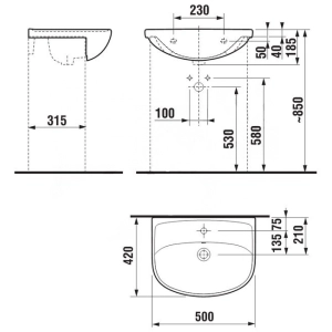 Lavabo Jika Lyra Plus 813385