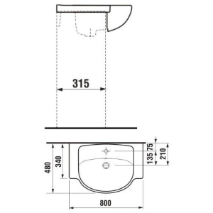 Lavabo Jika Lyra Plus 813387