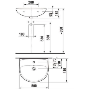 Lavabo Jika Lyra Plus 814381