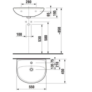 Lavabo Jika Lyra Plus 814382