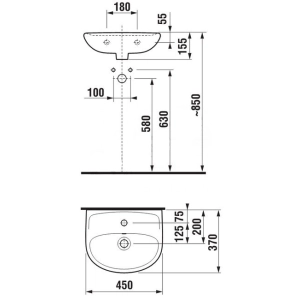 Lavabo Jika Lyra Plus 815381