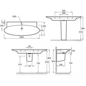 Lavabo Jacob Delafon Presquile E4435-00