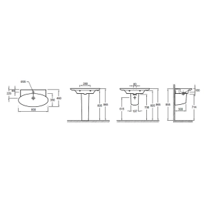 Lavabo Jacob Delafon Presquile E4437-00