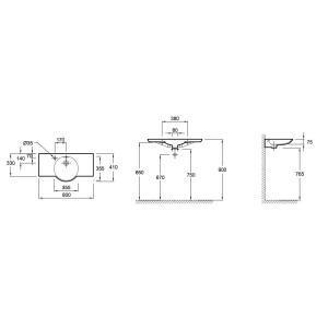 Lavabo Jacob Delafon Formilia Spherik E4504-00