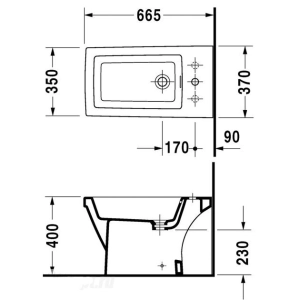 Bidé Duravit 2º Floor 013710