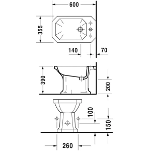 Bidé Duravit 1930 Series 026710