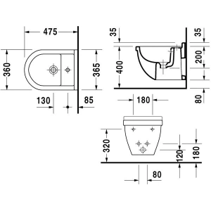 Bidé Duravit Starck 3 223115