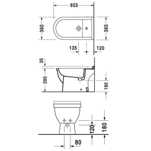 Bidé Duravit Starck 3 223410