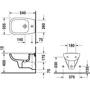 Bidé Duravit D-Code 223615