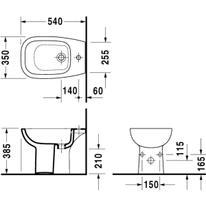 Bidé Duravit D-Code 223810