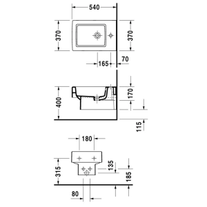 Bidé Duravit Vero 223915