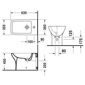 Bidé Duravit PuraVida 224710