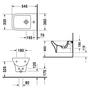 Bidé Duravit PuraVida 224715