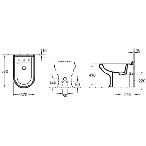 Bidé Villeroy y Boch Hommage 744200