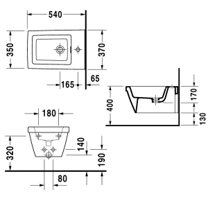 Bidé Duravit 2º floor 225415