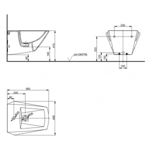 Bidé TOTO Jewelhex BW682B