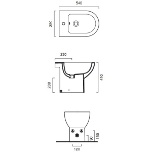 Bidé Catalano Sfera 54 1BIS5400