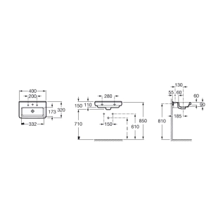 Lavabo Roca Dama 32778A