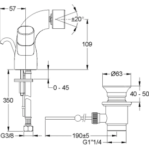 Grifo Jacob Delafon Talan E10088