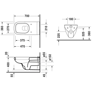 Aseo Duravit D-Code 22280900002