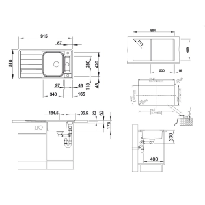 Blanco Axis II 5S-IF 516528