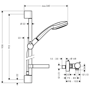 Hansgrohe Croma 100 27033000