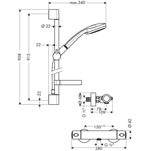 Hansgrohe Croma 100 27085000