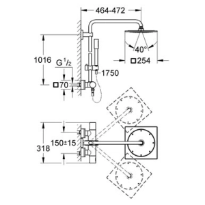 Grohe Rainshower System 254 27469000