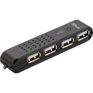 Lector de tarjetas / USB-hub Trust Vecco 4 port USB 2.0 mini