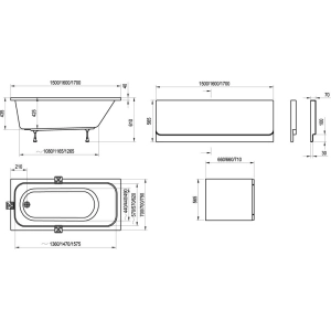 Ravak Chrome 150x70