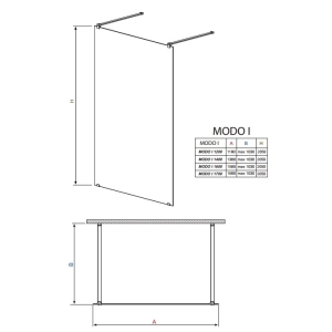 Radaway Modo I 170