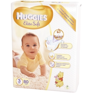 Pañales Huggies Elite Soft 3 / 80 pcs