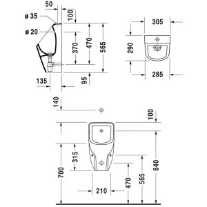 Urinario Duravit D-Code 082830