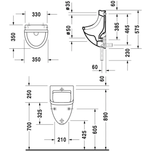 Urinario Duravit Starck 3 082135