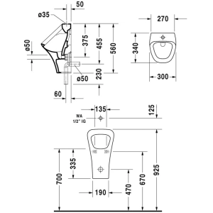 Urinario Duravit DuraStyle 280530