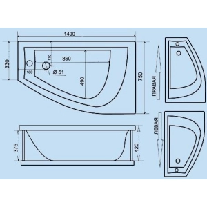 Triton Bella 140x75