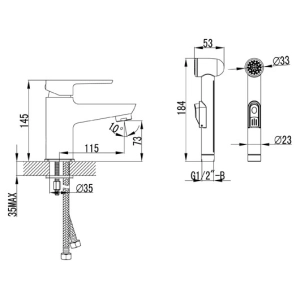 Mezclador Welle Mike FY16W23D-1347