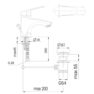 Grifo Armatura Rodon 452-825-00