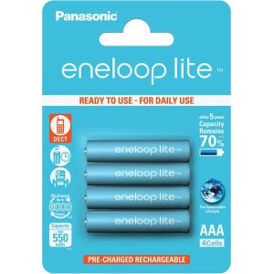 Acumulador / batería Panasonic Eneloop Lite 4xAAA 550 mAh