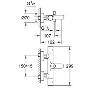 Grohe Grohtherm 1000 Cosmopolitan 34215000