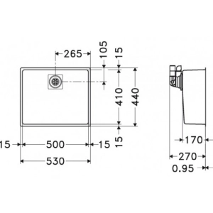 Fregadero Franke Centinox CMX 110-50 122.0288.097