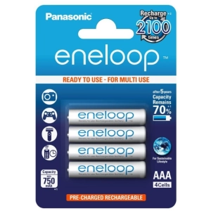 Acumulador / batería Panasonic Eneloop 4xAAA 750 mAh