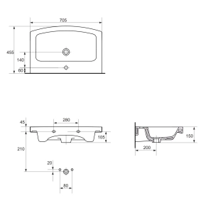 Cersanit Easy 55 P-UM-ES-55-1