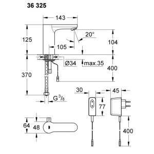 Grohe Eurosmart Cosmopolitan E 36325000