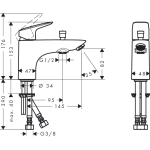 Hansgrohe  Logis Monotrou 71312000