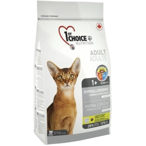 Comida para gatos 1º Choice Adult Hypoallergenic Duck/Potatoes 0,35 kg