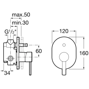 Mezclador Roca Targa 5A0660C00