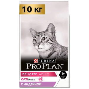 Comida para gatos Pro Plan Adult Delicate Sensitive Turkey 10 kg